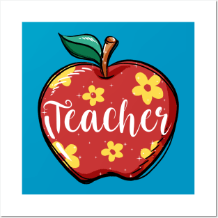 Teacher Apple Posters and Art